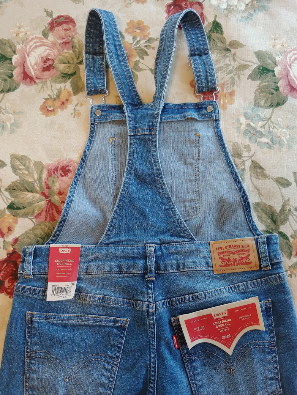 Levi's Blue Classic Denim Girl's Overalls Size 14 NWT - Picture 15 of 15